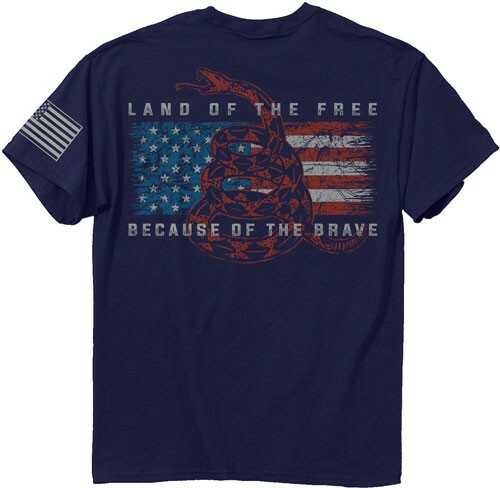 Buck Wear Inc. T-Shirt "Land Of The Free" S-Sleeve Navy Large