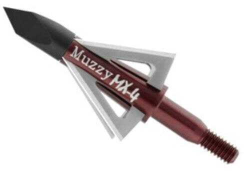 Muzzy Archery BROADHEAD MX4 4-Blade 100 Grains 1/8" Cut 3Pk