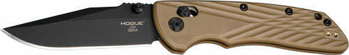 Click to see larger image. Hogue Deka Able Lock Fldr 3.25 Clip Point Black Finish Ply Fde
