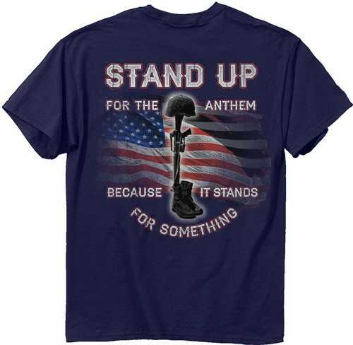 Buck Wear Inc. T-Shirt "Stand Up" S-Sleeve Navy Medium