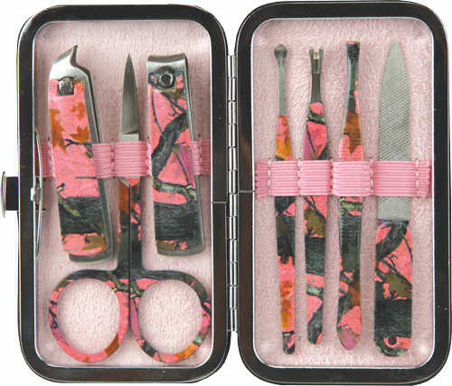 Rivers Edge WOMENS 7-Piece Manicure Set Pink Camo