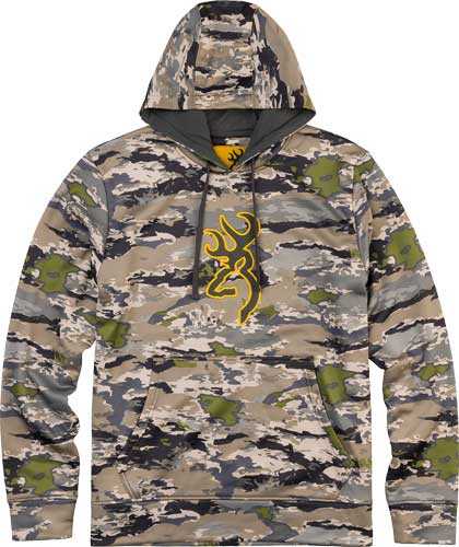 Browning Tech Hoodie Ls Ovix Large With Pass Through Hand Pocket