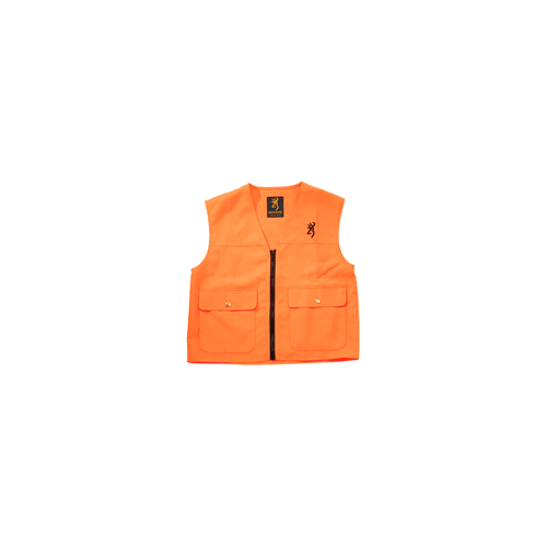 Browning Junior Safety Vest W/Logo Blaze Orange X-Large