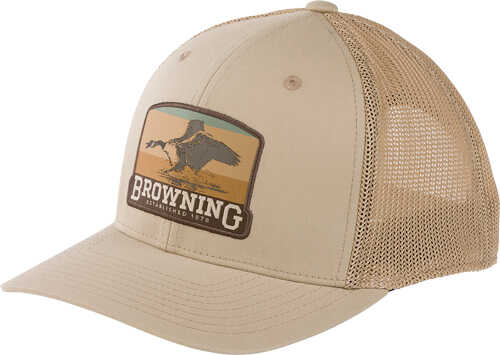 Browning Cap South Pass 110 Mesh Back Silicone Patch Tan*