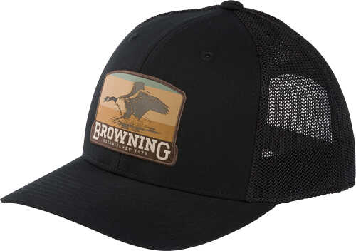 Browning Cap South Pass 110 Mesh Back Silicone Patch Black*