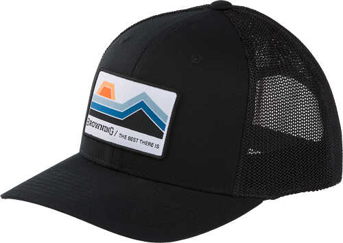Browning Cap Butte 110 Mesh Back Woven Patch Black*