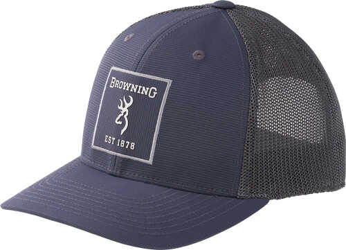 Browning Cap Tested Carbon Square Patch Flex Snapback Adj