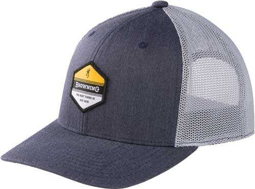Browning Cap 720 Mesh Snapback Hex Patch Navy/white Osfm