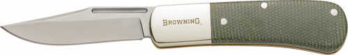 BROWNING Knife EDC Folding STEAMBANK 2.5" Blade Olive/Gold NAILNICK