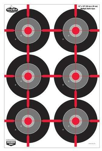 Birchwood Casey B/C Target Dirty Bird 12"X18" Multiple BULL'S-Eye 8 Targets