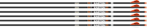 Easton Arrow 6.5mm Match Grade 500 wirth 3" AAE Hybrid Vanes 6 Pack