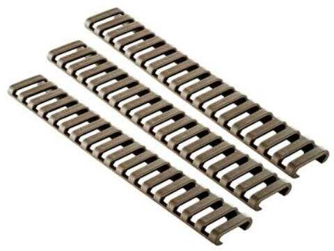 Ergo Grip Rail Cover Ladder Picatinny Coyote Brown 3Pk