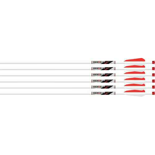 Beeman Beman XBOW ICS White Out Bolt 20-Inch Arrows 3-Inch Vanes With Talon Nock, 6-Pack