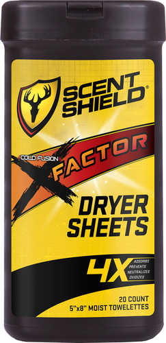 Scent Shield Dryer Sheets Silver 20 Count