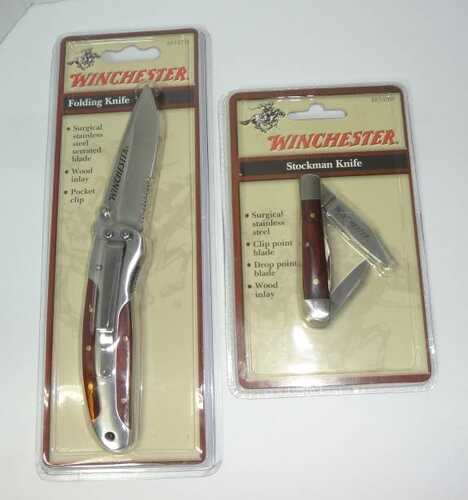 Winchester Knife Ss/wood Stockman Combo With Tin