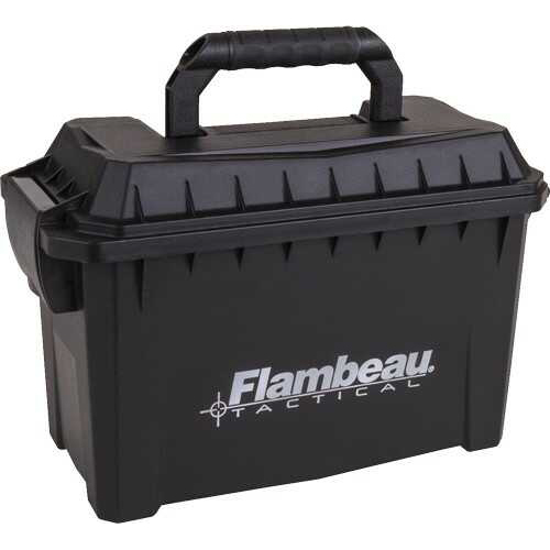 Flambeau Compact Tactical Ammunition Can 21X7.75X14.75 Black W/Logo
