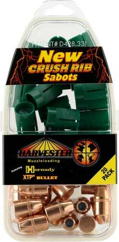 Click to see larger image. Harvester Muzzleloading XTP 50 Caliber 240 Grains .430 Hornady Sabot 20Pk
