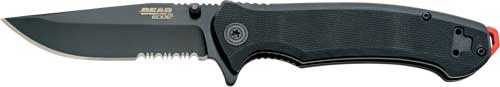 <span style="font-weight:bolder; ">Bear</span> & Son Pattern 112 3.5" Spring Assist W/SERR Blade Black