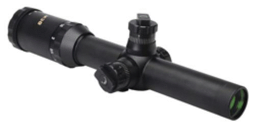 Konus Optical & Sports System M30 1-4X24MM 30MM IR Blue Mil-Dot Black Matte