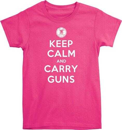 Buck Wear Inc. T-Shirt LADIES NRA "Keep Calm" S-Sleeve Pink Med
