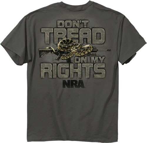 Buck Wear Inc. T-Shirt NRA "Dont Tread" Charcoal S-Sleeve Large