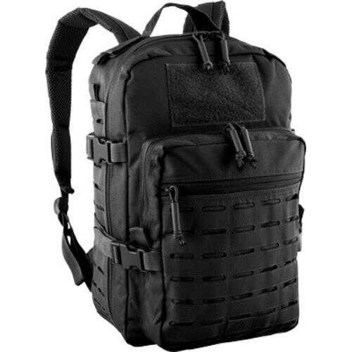 Red Rock Outdoor Gear TRANSPORTER Day Pack Black W/Laser-Cut MOLLE Webb