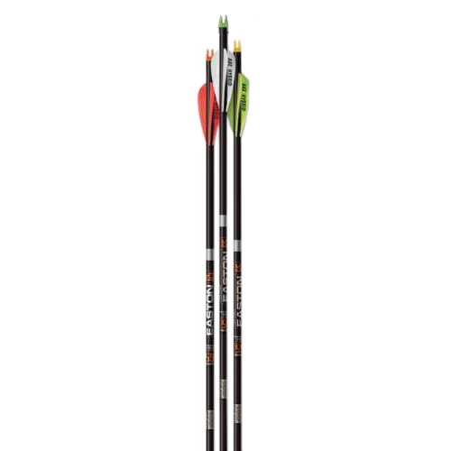 Easton Arrow 6.5mm Match Grade 400 with 3" AAE Hybrid Vanes 6 Pack