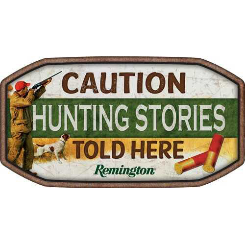 Open Road Brands EMB Tin Sign Remington Hunting STORIES Told