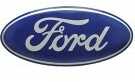 Open Road Brands Hollow Curved Tin Button Ford Logo Blue