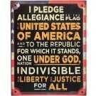 Open Road Brands Tin Sign The Pledge Of Allegiance 9.82"x12"