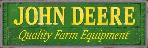 Tin Sign, John Deere Est. 1837 Md: 90158396