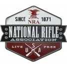 Open Road Brands Emb Tin Sign Nra 1871 Usa Live Free
