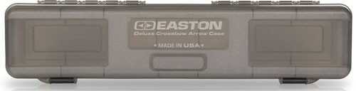 Easton Outdoors Deluxe Crossbow Bolt Box Holds 12 XBOW Bolts Grey