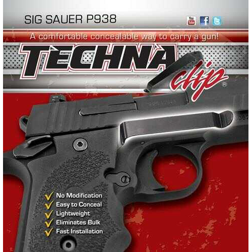 TECHNA Clip Handgun Retention Sig P938 Flat Grip Right