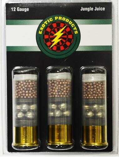 12 Gauge 3 Rounds Ammunition Exotic Products Shotgun Ammo 2 3/4" 9 Pellet Copper #00 Buck