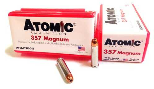 357 Magnum 50 Rounds Ammunition Atomic 158 Grain Hollow Point