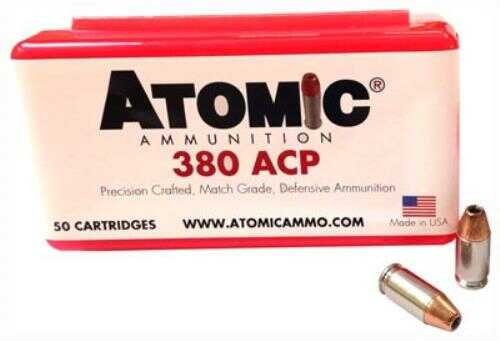 380 ACP 50 Rounds Ammunition Atomic 100 Grain Hollow Point