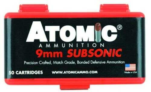 9mm Luger 50 Rounds Ammunition Atomic 147 Grain Hollow Point