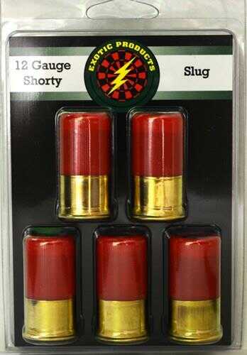 12 Gauge 5 Rounds Ammunition Exotic Products Shotgun Ammo 1 3/4" 1 oz Lead #Slug
