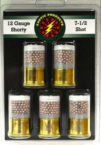 12 Gauge 5 Rounds Ammunition Exotic Products Shotgun Ammo 1 3/4" 1 oz Copper #7 1/2