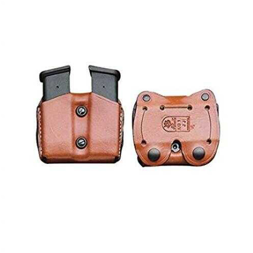 DESANTIS Double Mag Pouch OWB Leather Sig P365 Tan