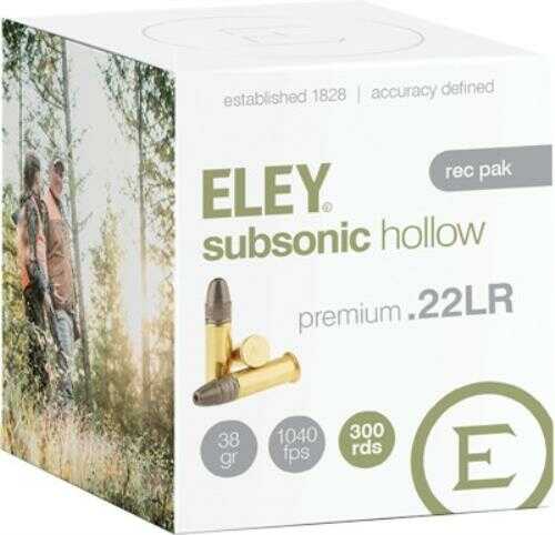 22 Long Rifle 300 Rounds Ammunition Eley Ammo 40 Grain Hollow Point