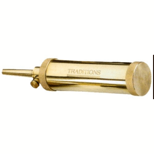 Traditions Deluxe Powder Flask Brass W/30 Grain Spout