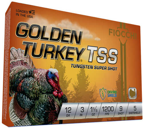 Fiocchi Golden Turky Tss 12ga 3" 1200fps 1 5/8oz #9 5rd 10bx/cs