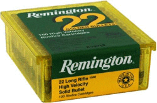 22 Long Rifle 100 Rounds Ammunition Remington 40 Grain Lead