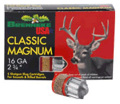 16 Gauge 5 Rounds Ammunition Brenneke 2 3/4" 1 oz Slug #Slug