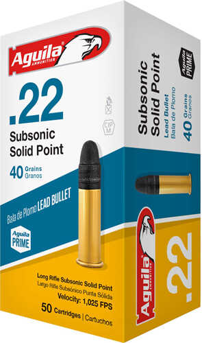 Aguila 22 LR 40 Grain Subsonic LD Round Nose Case Lot 1000 Rounds