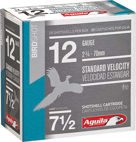Aguila Shotshell 12 Ga 1-1/8 Oz #7.5 Shot Lead 250 Rounds Case Lot