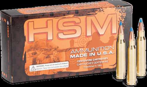 218 BEE 50 Rounds Ammunition HSM Grain V-Max