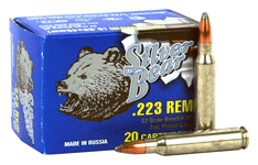 223 Remington 20 Rounds Ammunition Bear 62 Grain Soft Point